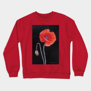 Poppy painting Crewneck Sweatshirt